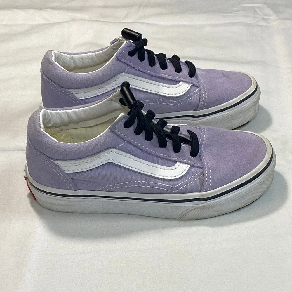 Vans Old Skool‎ Kids Lavender Suede Lace Up Low Top Sneakers Size 11